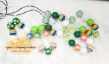 St. Patrick's day chunky bubblegum necklace