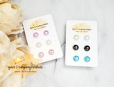 Pearl stud earring set