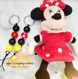 Magical Mouse inspired beaded keychain